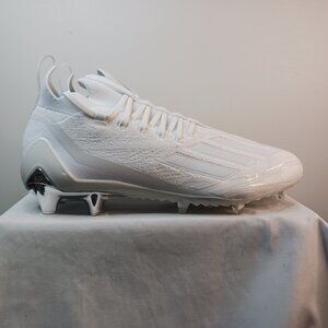 Adidas Adizero Primeknit Football Cleats White Chrome Mens Size 11 NEW GX5420